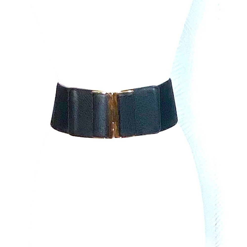 NWOT WIDE BLACK / GOLD BELT